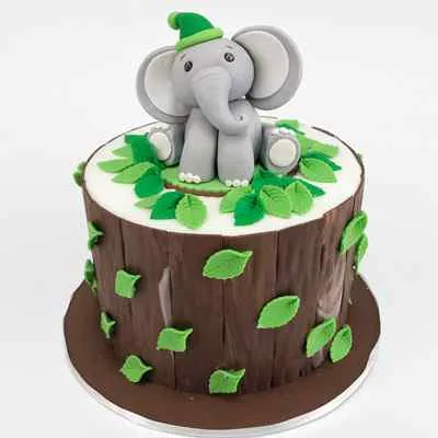 Fondant Elephant Cake