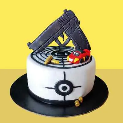 Gun Design Cake