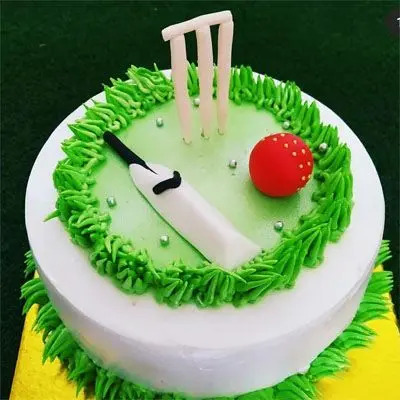 Cricket Pitch Birthday Cake - CakeCentral.com