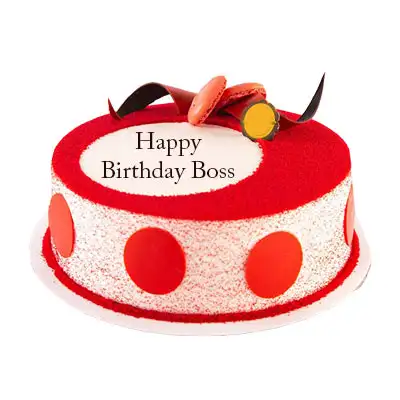 Boss Birthday Velvet Cake