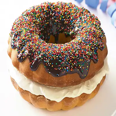 Birthday Donut Cake