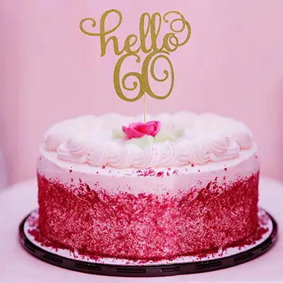60th Birthday Cake Red Velvet