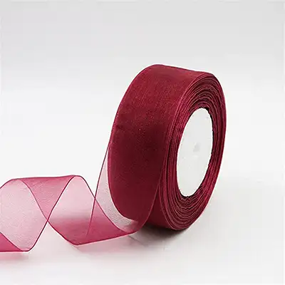 Wine Color Ribbon Set