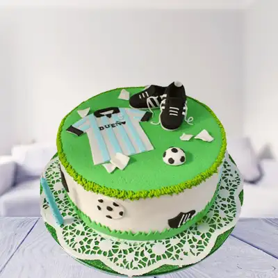 Football Green Cake