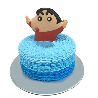 Sweet Space By Thanya - Crayon Shin Chan Birthday Cake Chocolate Sponge Cake  Filling: Chocolate Mousse Troblelone Frosting/ Decorating : Dark Choc  Swissbuttercream/ Fondant | Facebook