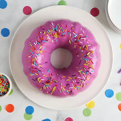 Donut Cake Purple