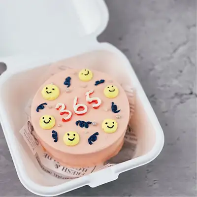 Smiley Face Bento Cake