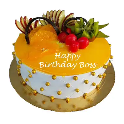 Boss Birthday Fruit Cake