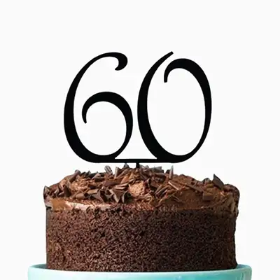 60th Birthday Chocolate Cake