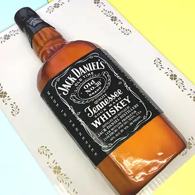 Whisky Bottle Design Cake