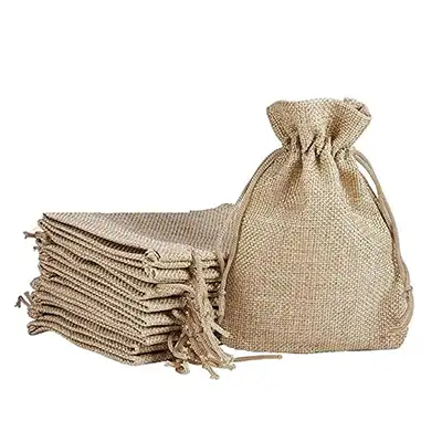 Jute Linen Gift Bag