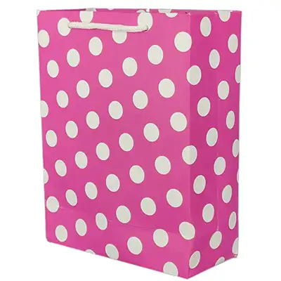 Pink Dotted Gift Bags