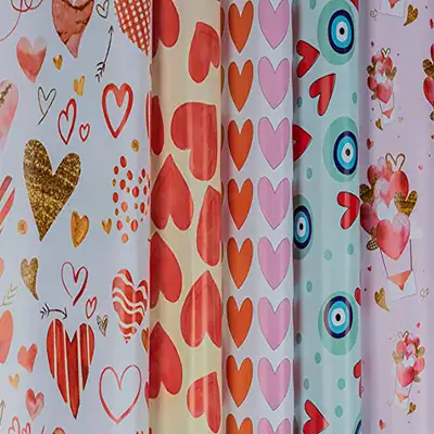 Valentine Theme Gift Wrapping Paper
