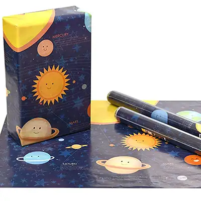 Solar System Gift Wrapping Paper