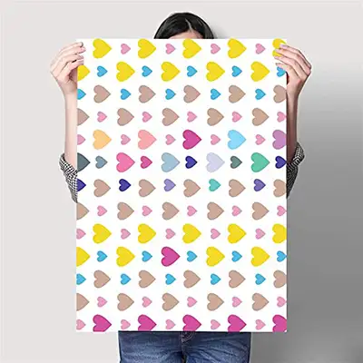 Heart Shape Design Gift Wrapping Paper