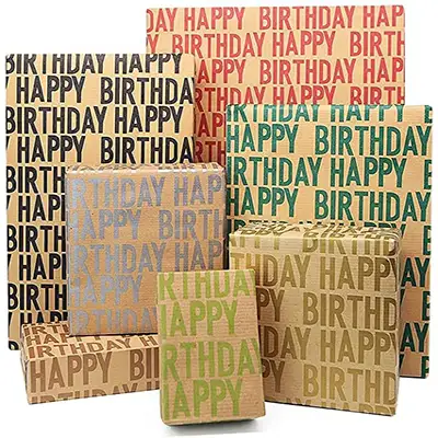 Happy Birthday Theme Gift Wrapping Paper