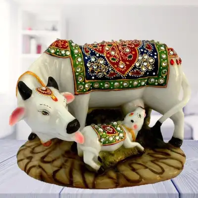 Decorative Cow and Calf