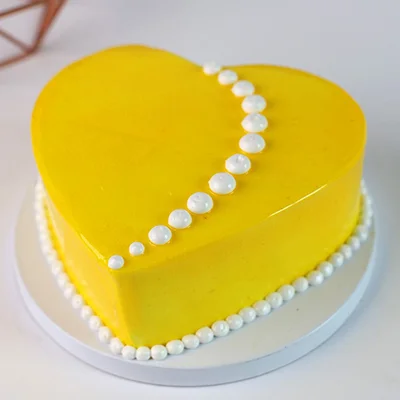 Two Tier Yellow Cake Happy Birthday With Name | Tiered cakes birthday,  Happy birthday cakes for women, Birthday cakes for women