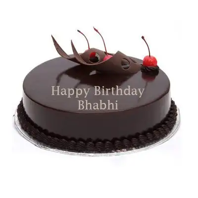 Red velvet cake Happy Birthday bhabhi... - Bake my way -Mann | Facebook