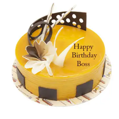 Boss Birthday Photo Cake | Photo cake, Boss birthday, Cake online