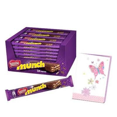 Order Munch Chocolate Hamper With Card 