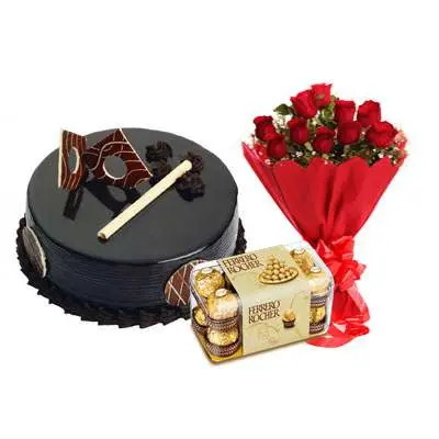 Royal 3D Rose Cake 1.5 Kg, Cakes on New Year