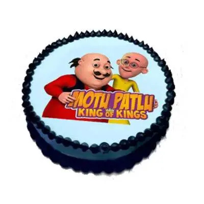 Cartoon theme cake /Without Fondant Motu patlu theme cake/Cartoon cake -  YouTube
