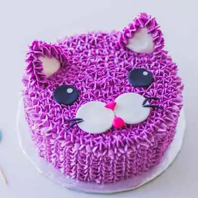 Cat Birthday Cake Kitty Cat Cake With Unicorn Happy Birthday - Etsy