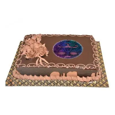 Buy/Send Rectangular Black Forest Photo Cake 2kg Online- FNP
