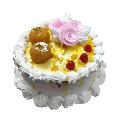Laddu cake | Eggless Ladoo cake - Traditionally Modern Food