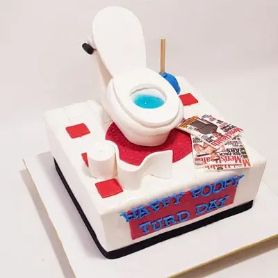 Toilet seat cake design/Tatti cake . funny cake design for birthday -  YouTube