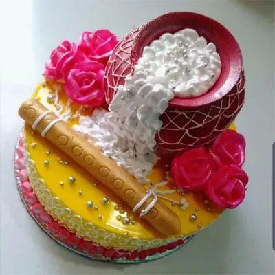 little krishna cake,krishna theme cake,gokulastami cake,how to make krishna  pot cake at home,tamil - YouTube