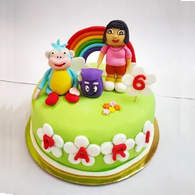 Dora Birthday Cakes - Fondant Cakes - Custom Cakes - Cakes