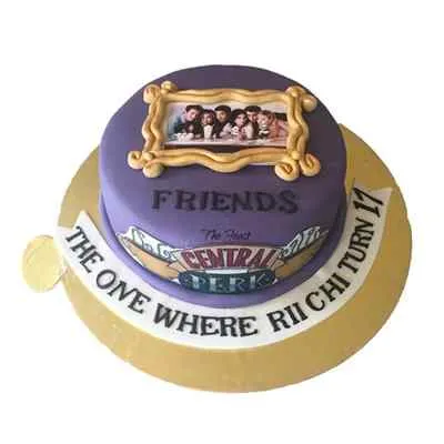 Buy chhota bheem and friends egg-less cartoon photo cake delivery in Delhi  NCR