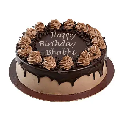 Create Chocolate Walnut Birthday Cake With Your Name