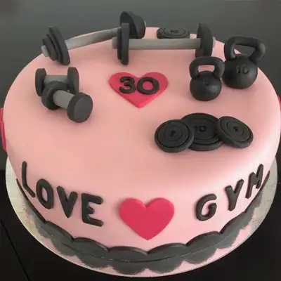 Weight Lifting Gym Cake