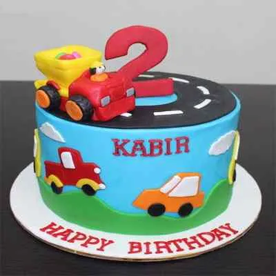 Order 2 Kg Numeric mini 1st birthday cake Online Delivery | Kanpur Gifts