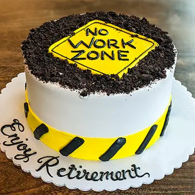 Retirement Time Layer Cake - Classy Girl Cupcakes