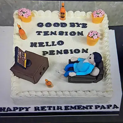 Teacher Retirement Cake Design & Price | FaridabadCake
