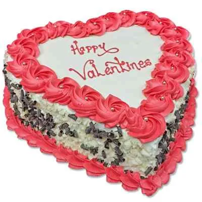 Order Online Butterscotch Cake Heart-Shape at Low Price