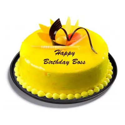 Pineapple Flavor Birthday Cake With Father Name On It