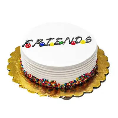 Birthday Cake For Best Friends With Photo Edit | Friends birthday cake, Friends  cake, Themed birthday cakes