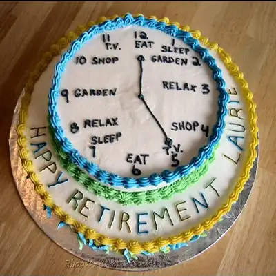 Cool Homemade Retirement Cake | Retirement cakes, Birthday cakes for men,  Cool birthday cakes