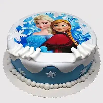 Frozen Theme Birthday Cake — Skazka Cakes