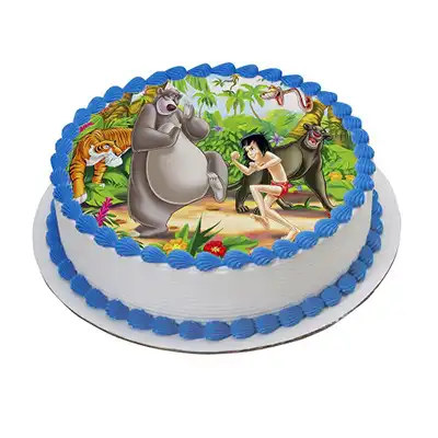 Jungle book cake | Jungle birthday cakes, Jungle safari cake, Frozen themed birthday  cake